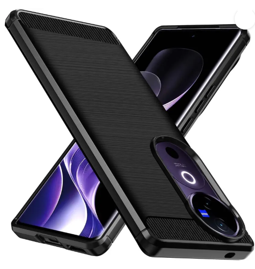 Back Cover for Vivo V40 5G, V40 Pro 5G, T3 Ultra 5G  (Black, Flexible, Pack of: 1)