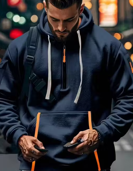 Men's Casual Sweatshirts For Winter Made In Shoft Fleece