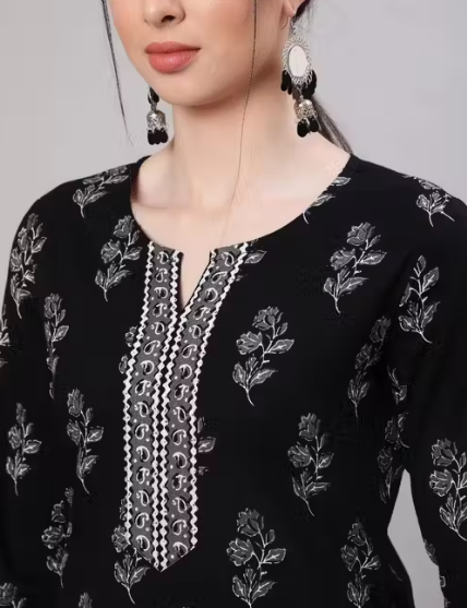 Women Trending Rayon Printed Short Kurta