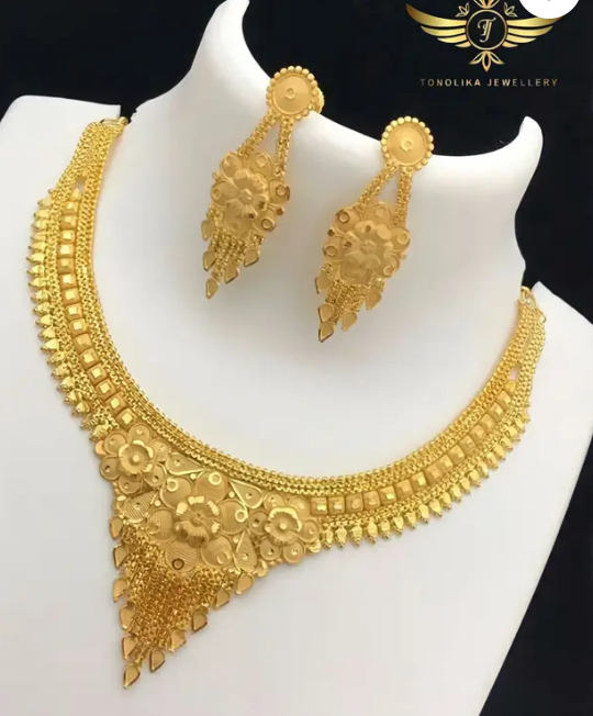 Brass, Alloy Gold-plated, Brass Gold Jewel Set  (Pack of 1)