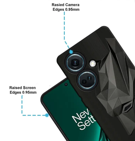 Bonqo Back Cover for OnePlus Nord CE3 5G  (Black, Dual Protection, Silicon, Pack of: 1)