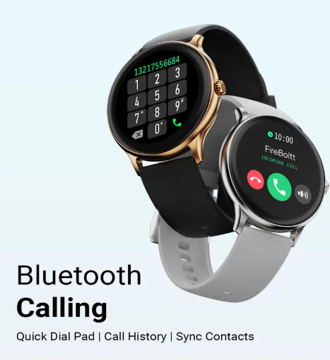 Fire-Boltt Hurricane 33.02mm (1.3) Curved Glass Display with BT Calling, 100+ Sports Modes Smartwatch  (Black Strap, Free Size)