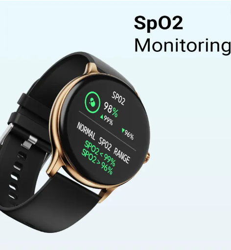 Fire-Boltt Hurricane 33.02mm (1.3) Curved Glass Display with BT Calling, 100+ Sports Modes Smartwatch  (Black Strap, Free Size)