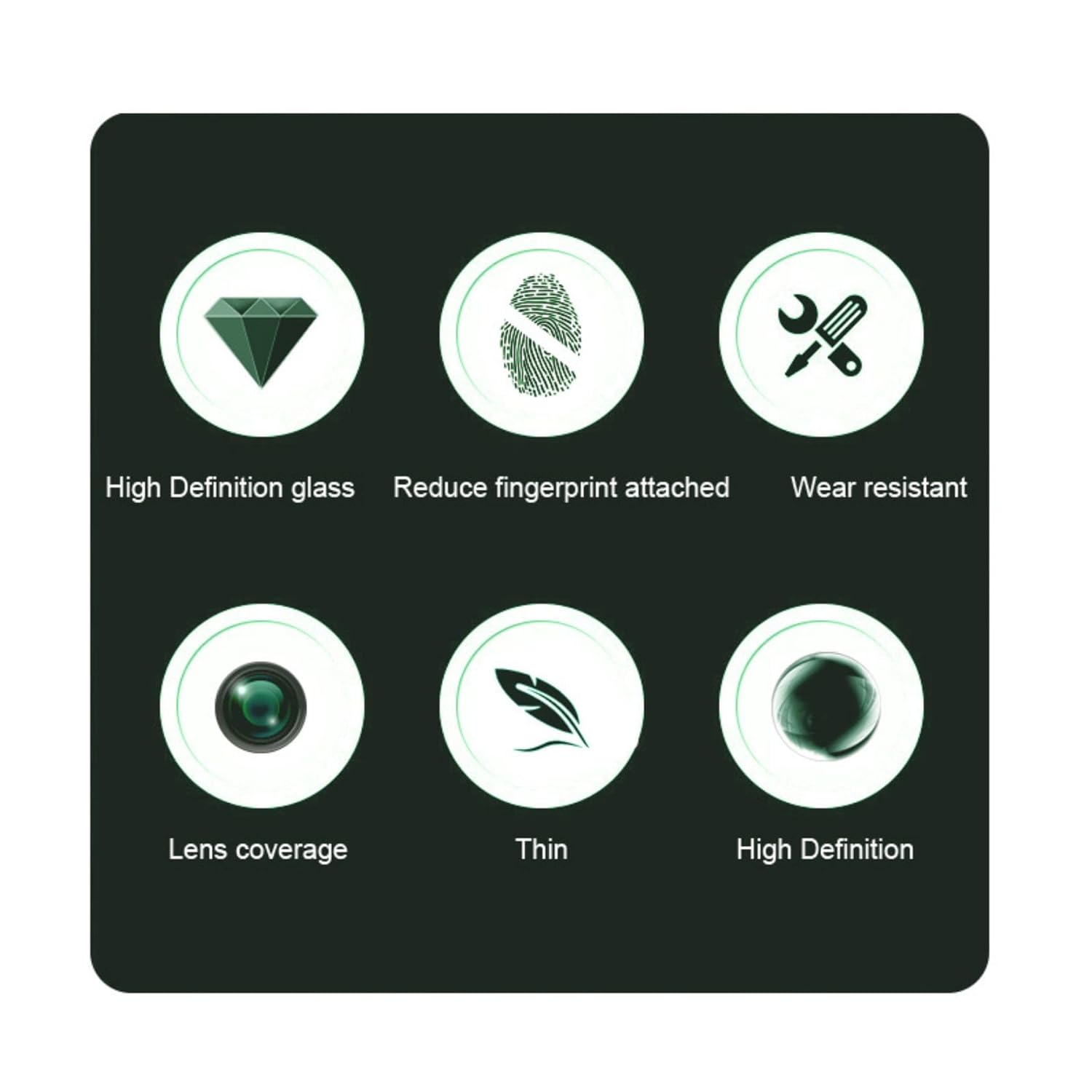 amera Lens Protector Compatible with Vivo V40/40 Pro / T3 Ultra - 9H Tempered Glass, Scratch-Resistant Camera Glass Protector