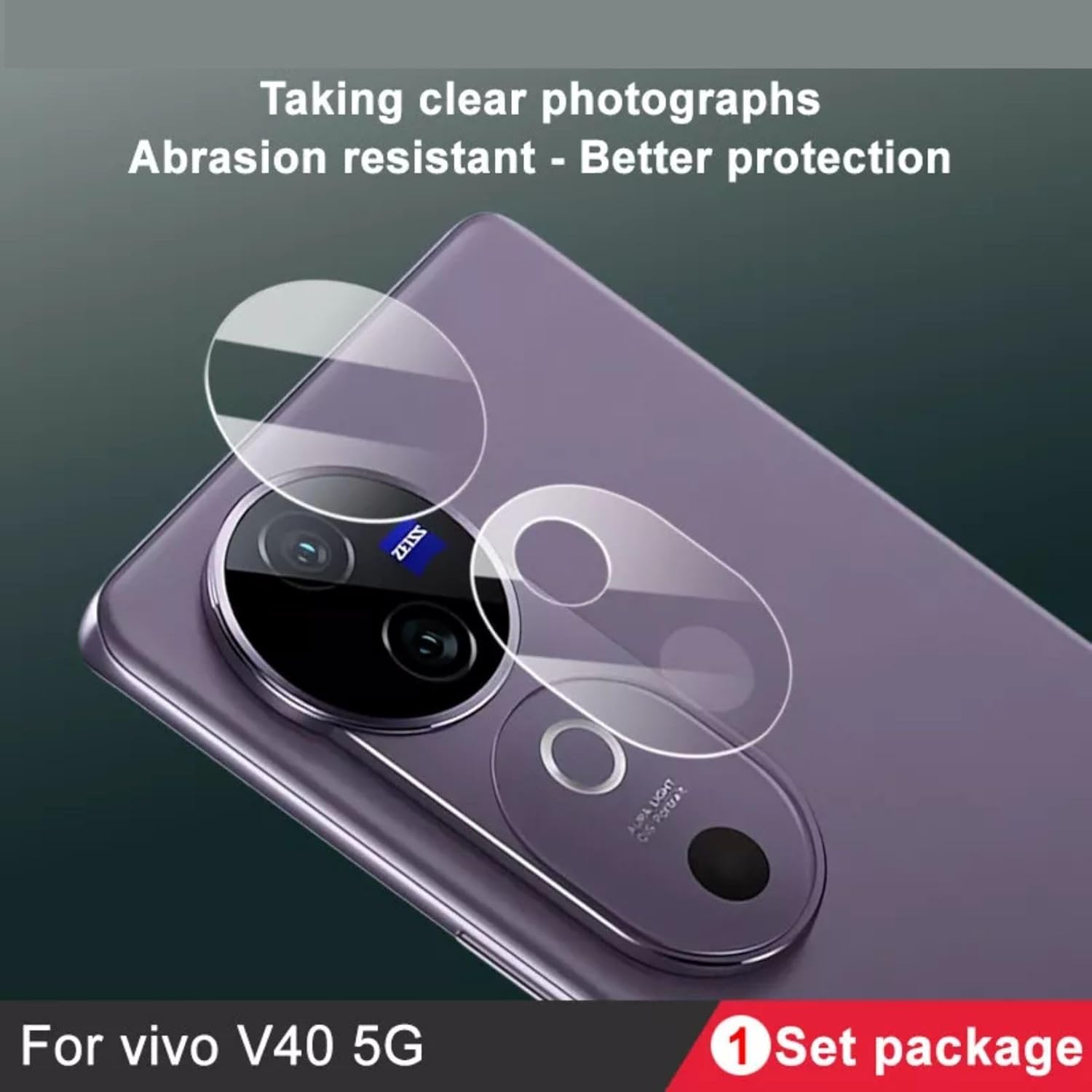 amera Lens Protector Compatible with Vivo V40/40 Pro / T3 Ultra - 9H Tempered Glass, Scratch-Resistant Camera Glass Protector