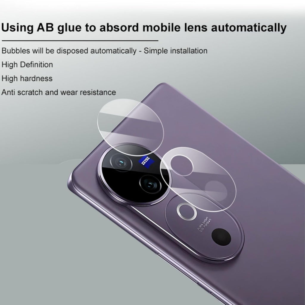 amera Lens Protector Compatible with Vivo V40/40 Pro / T3 Ultra - 9H Tempered Glass, Scratch-Resistant Camera Glass Protector