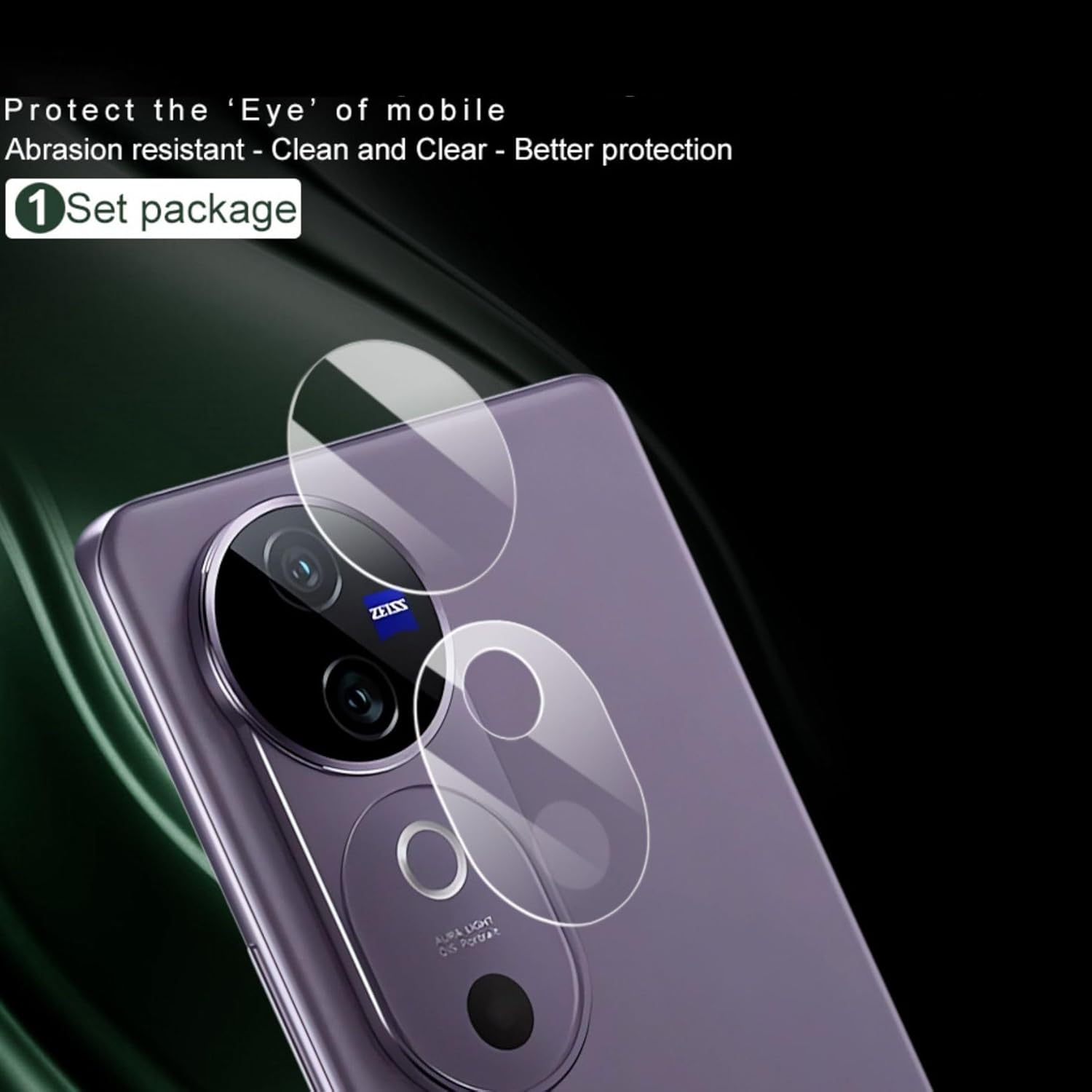 amera Lens Protector Compatible with Vivo V40/40 Pro / T3 Ultra - 9H Tempered Glass, Scratch-Resistant Camera Glass Protector