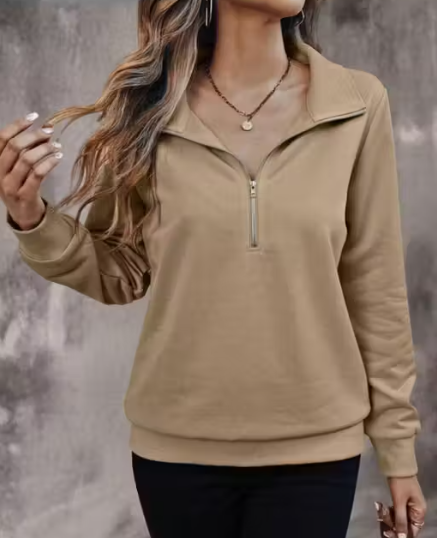 Warm Cotton Blend Round Neck Sweatshirt Trendy Printed Sweatshirt for College & Casual Outings