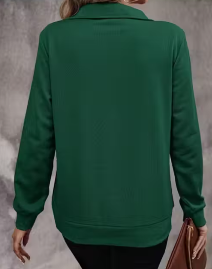 Warm Cotton Blend Round Neck Sweatshirt Trendy Printed Sweatshirt for College & Casual Outings