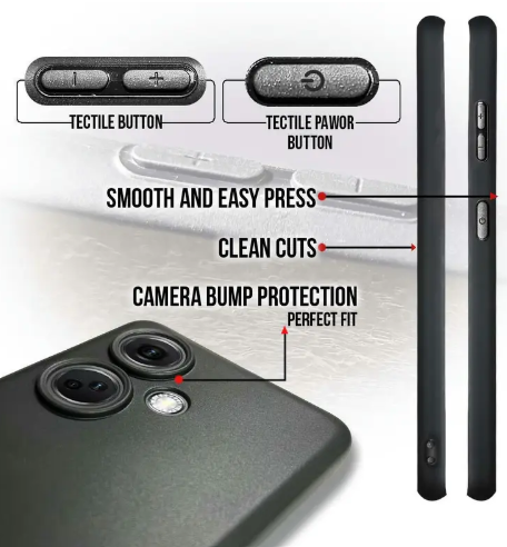 FeelWhiz Back Cover for OnePlus Nord CE 3 5G  (Black)