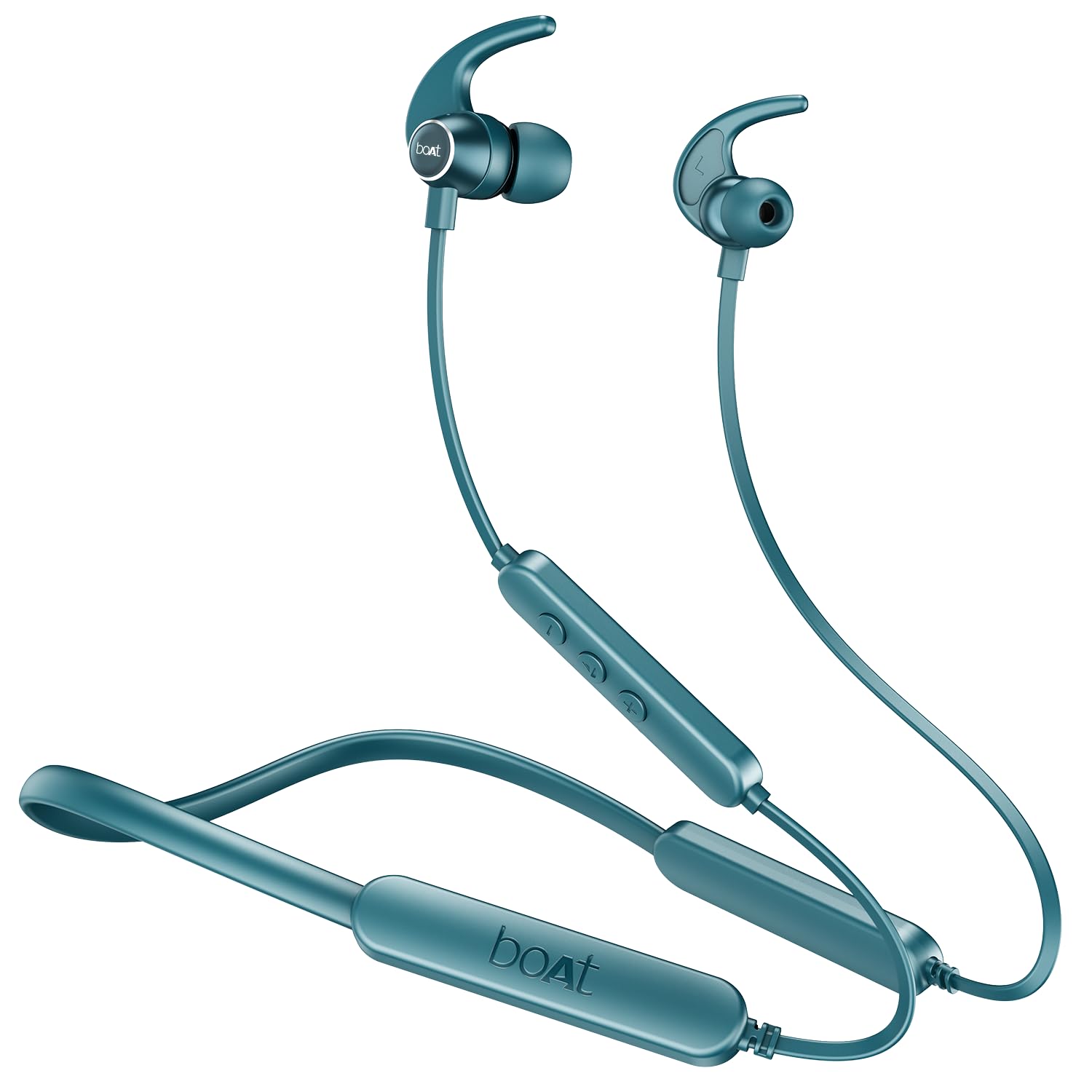 Boat Rockerz 255 Pro+, 60H Battery, Fast Charge, IPX7, Dual Pair,Low Latency,Magnetic Buds, Stream Ad Free Music via App Support, in Ear Bluetooth Neckband, Wireless with Mic Earphones (Teal Grey)