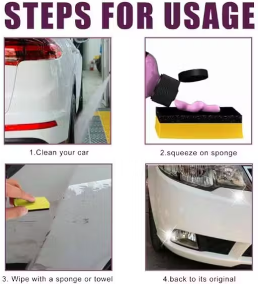 Chamkalo All In One (250ml) + Car Scratch Removal (100g) +Car Wash Shampoo (200ml) Car Polish Spray, Body Compound Scratch Remover ,Spot Cleaning Better Shine Car Wash Combo