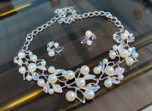 Alloy Silver Jewel Set  (Pack of 1)