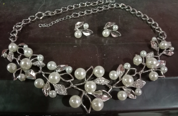 Alloy Silver Jewel Set  (Pack of 1)