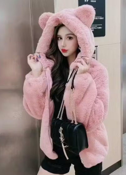 New Fur Trending Hoodie for Girls