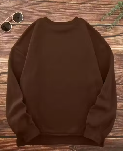 Peace Love Coffee Printed Oversized Sweatshirt for Women | Trendy Winter Wear Casual Pullover