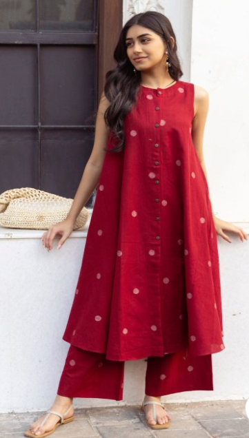 Women Printed Regular Kurta with Palazzos