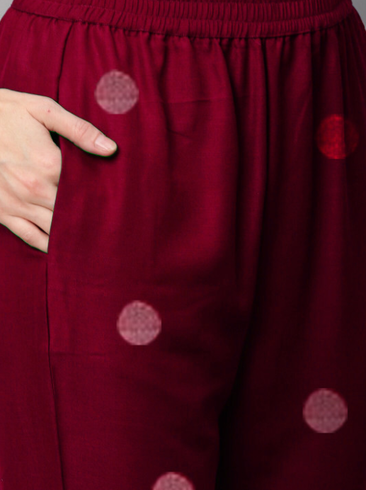 Women Printed Regular Kurta with Palazzos