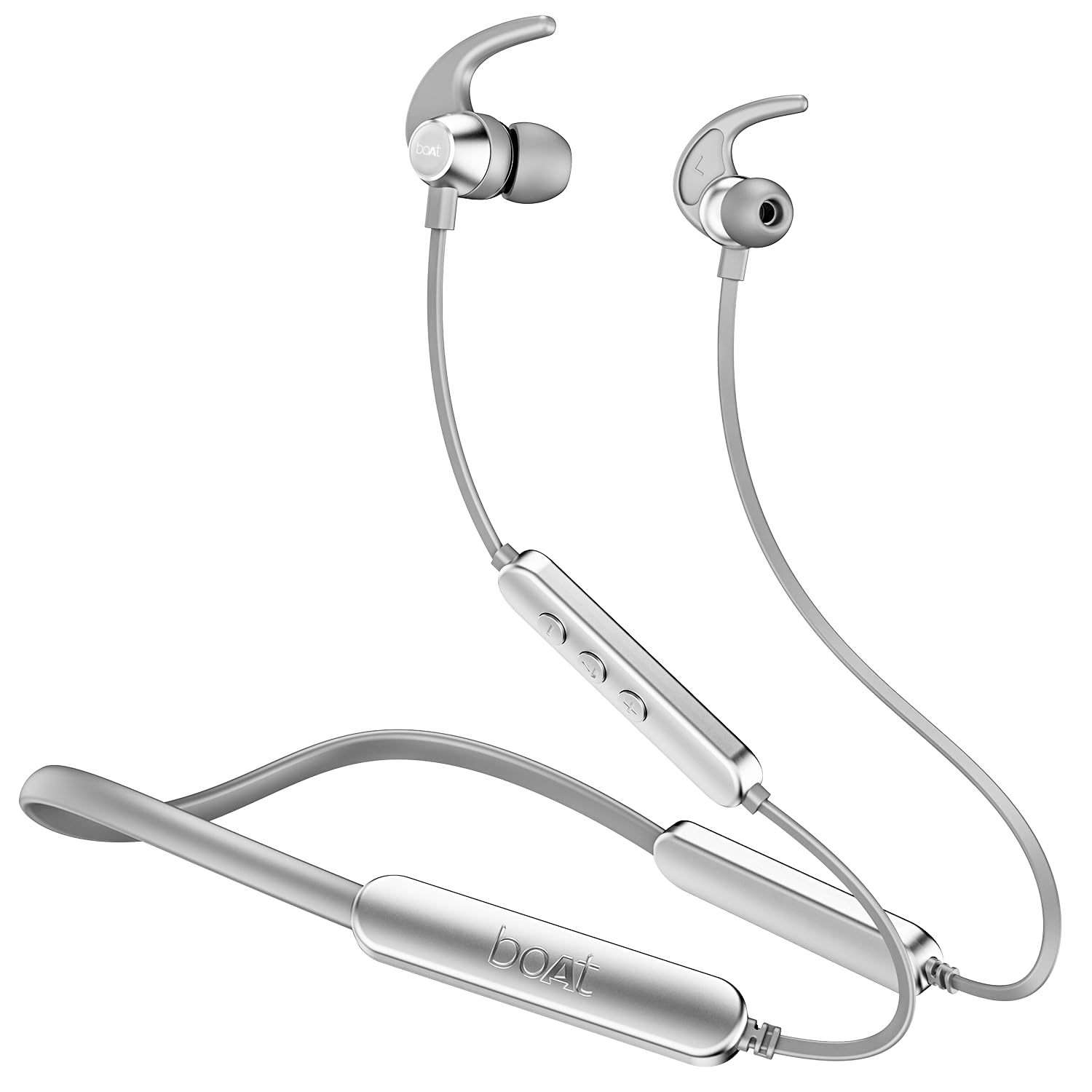 boAt Rockerz 255 Pro+, 60H Battery, Fast Charge, IPX7, Dual Pair,Low Latency,Magnetic Buds, Stream Ad Free Music via App Support, in Ear Bluetooth Neckband, Wireless with Mic Earphones (Moon White)