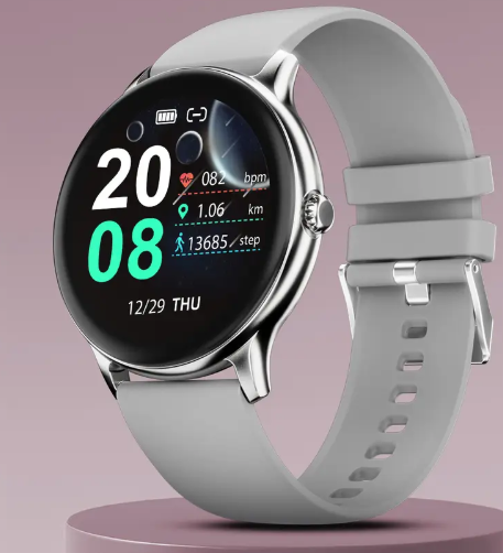 Fire-Boltt Hurricane 33.02mm (1.3) Curved Glass Display with BT Calling, 100+ Sports Modes Smartwatch  (Grey Strap, Free Size)