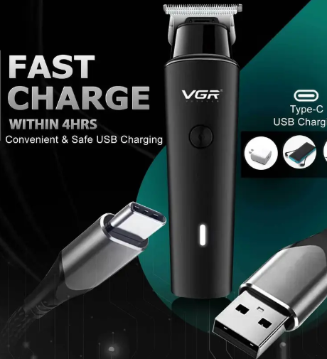 VGR V-933 Trimmer 500 min Runtime 4 Length Settings  (Black)