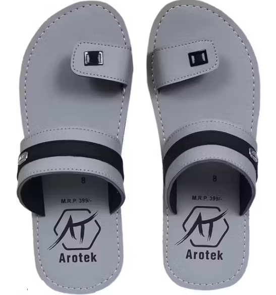 AROTEK Men Daily Use Flip-Flop Slipper | Casual Wear Printed Chappal | Home & Office Use Chappal