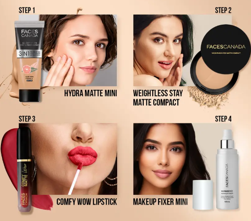 FACES CANADA Weightless Stay Matte Powder | Oil Control Compact  (Natural, 9 g)