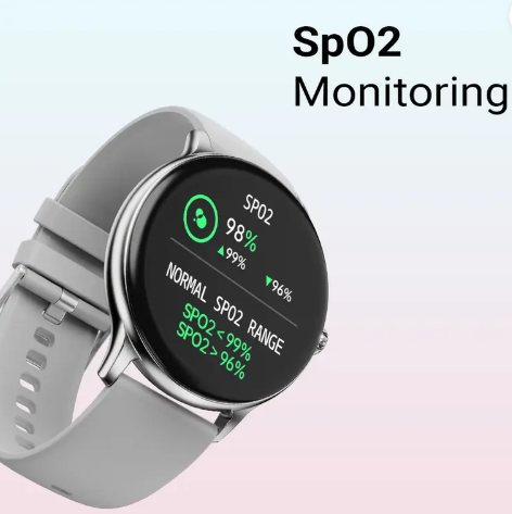 Fire-Boltt Hurricane 33.02mm (1.3) Curved Glass Display with BT Calling, 100+ Sports Modes Smartwatch  (Grey Strap, Free Size)