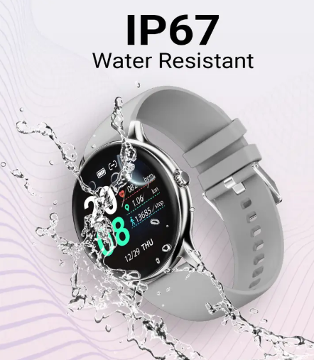 Fire-Boltt Hurricane 33.02mm (1.3) Curved Glass Display with BT Calling, 100+ Sports Modes Smartwatch  (Grey Strap, Free Size)