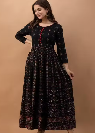 Designer Black Long Trending Kurta