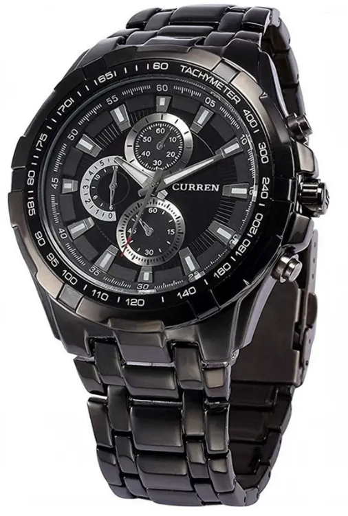 Amazing Analog Watch for Men Pitch Black DMC-004