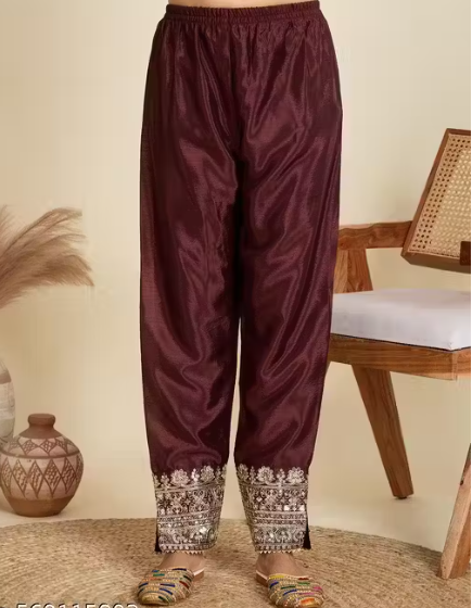 Embroidered Heavy Chinon Silk kurti with embroidered Palazzo and dupatta Set & Materials new designer havy embroidery work