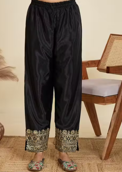 Embroidered Heavy Chinon Silk kurti with embroidered Palazzo and dupatta Set & Materials new designer havy embroidery work