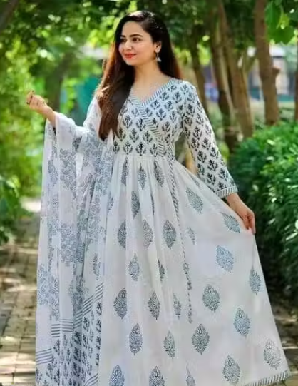 ANARKALI KURTI WITH DUPATTA