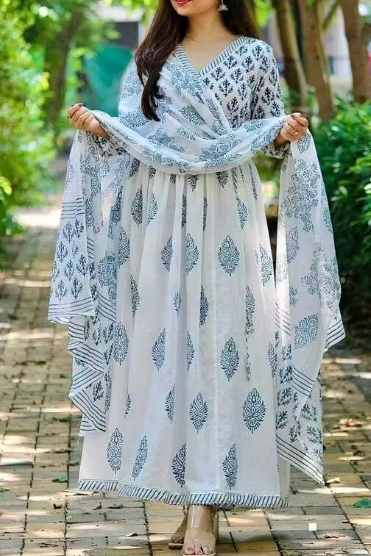 ANARKALI KURTI WITH DUPATTA