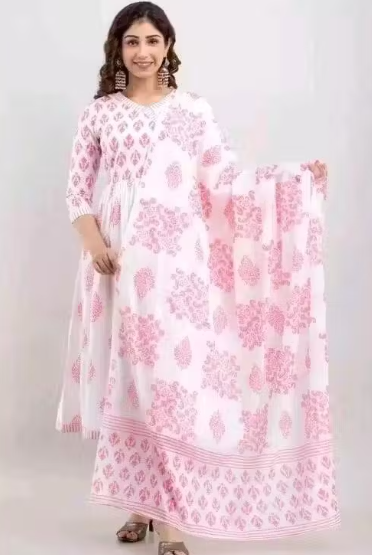 ANARKALI KURTI WITH DUPATTA