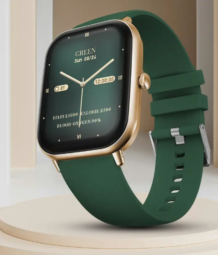 Fire-Boltt Hunter 51.1mm (2.01) HD Display Buetooth Calling with Single Chipset, Metal Body Smartwatch  (Green Strap, Free Size)