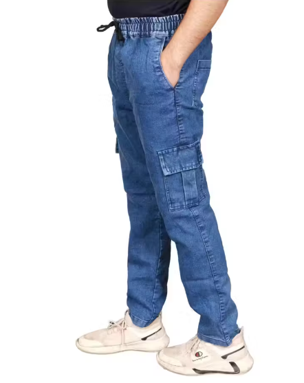 Man Denim Cargom Jogger Pant For Men