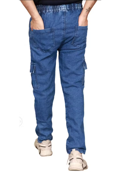 Man Denim Cargom Jogger Pant For Men