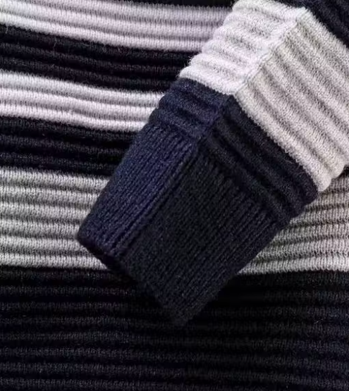 Boys Striped Round Neck Yellow Sweater Boy & Girls Wool Sweaters Pack Of 1