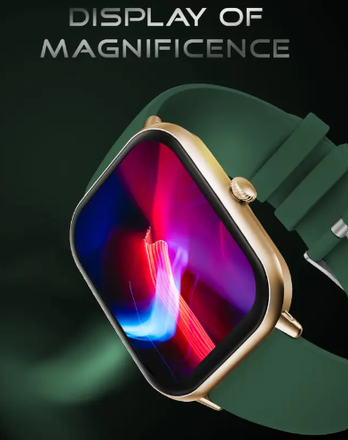 Fire-Boltt Hunter 51.1mm (2.01) HD Display Buetooth Calling with Single Chipset, Metal Body Smartwatch  (Green Strap, Free Size)