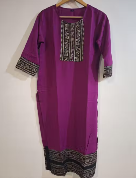 Worked with worked laces Kurti for Women highest demanding latest stylish