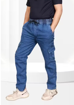 Man Denim Cargom Jogger Pant For Men
