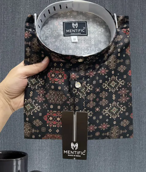 Nice Printed Trendy Kurta Pyjama Set For Men