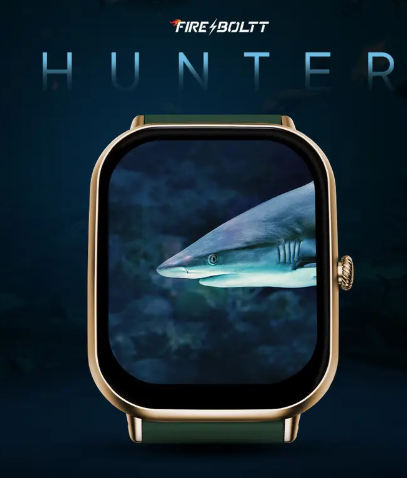 Fire-Boltt Hunter 51.1mm (2.01) HD Display Buetooth Calling with Single Chipset, Metal Body Smartwatch  (Green Strap, Free Size)