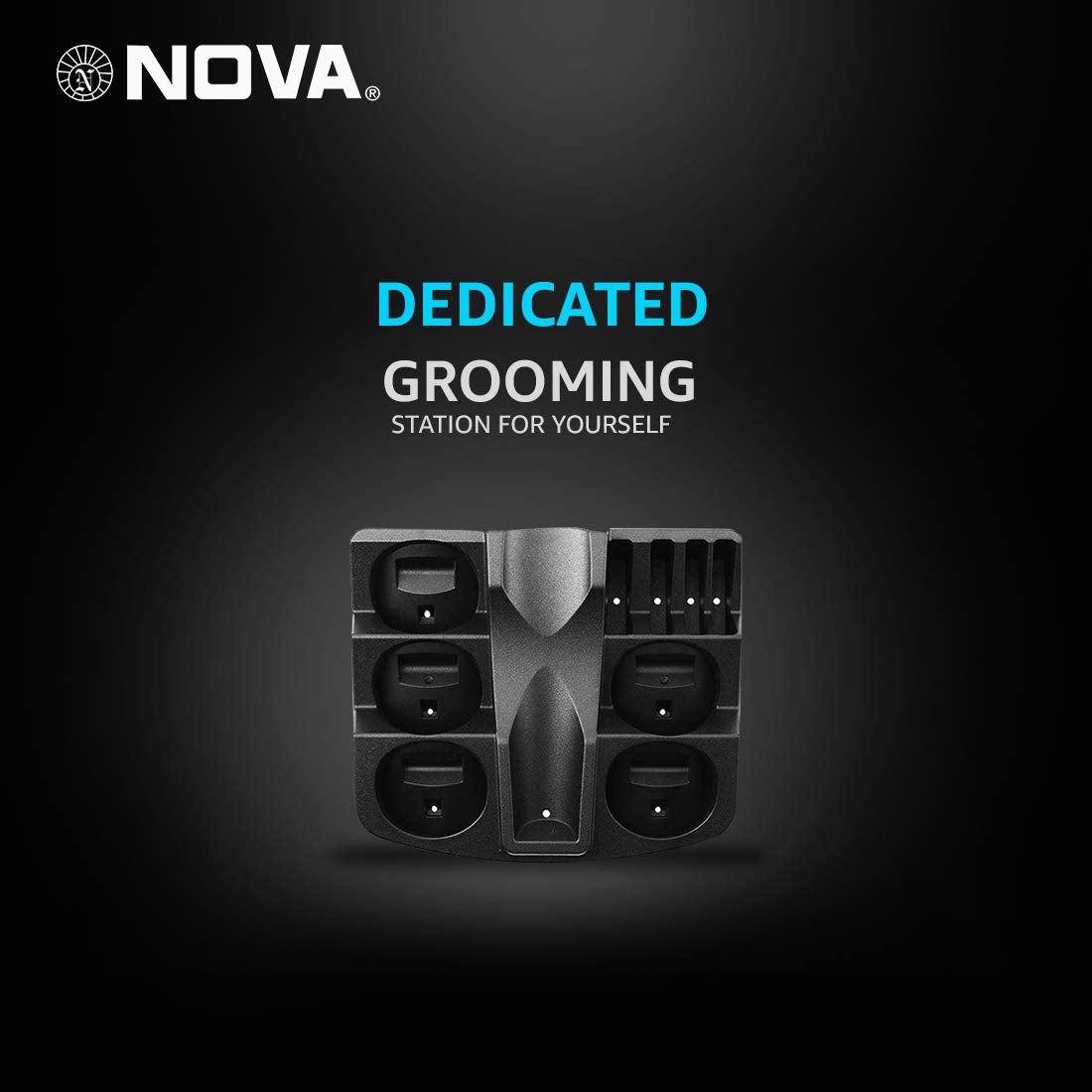 NOVA NG 1152 Cordless Rechargeable: 60 Minutes Runtime Multi Grooming Trimmer for Men (Blue)
