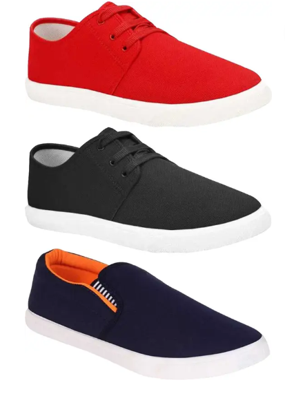 Combo Pack Of 3 Casual Sneakers With Sneakers For Men (Pack of 3)