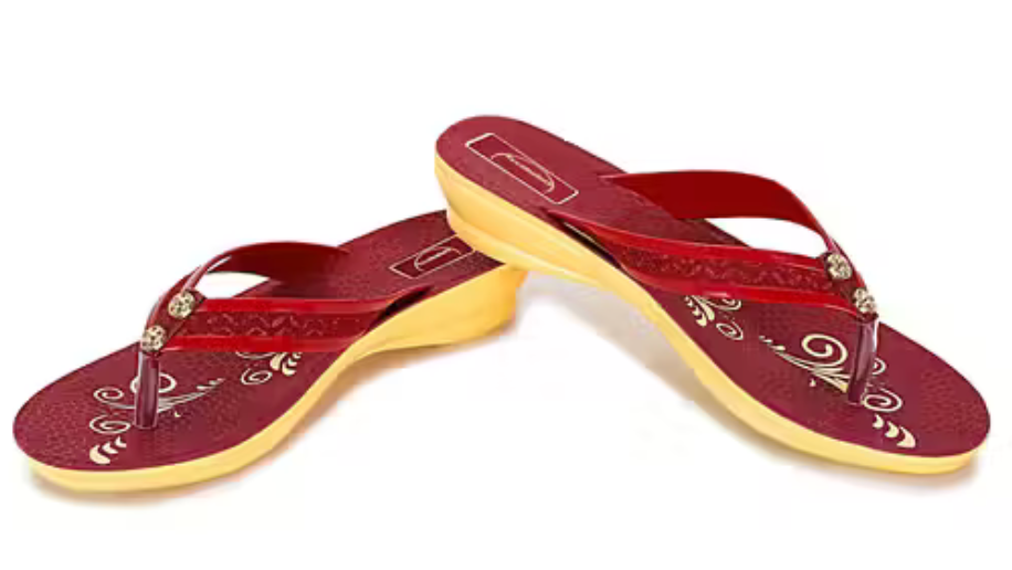 Flat Designer Slippers Pack of 2 Comfortable Flipflop/slipper for Women/Girls