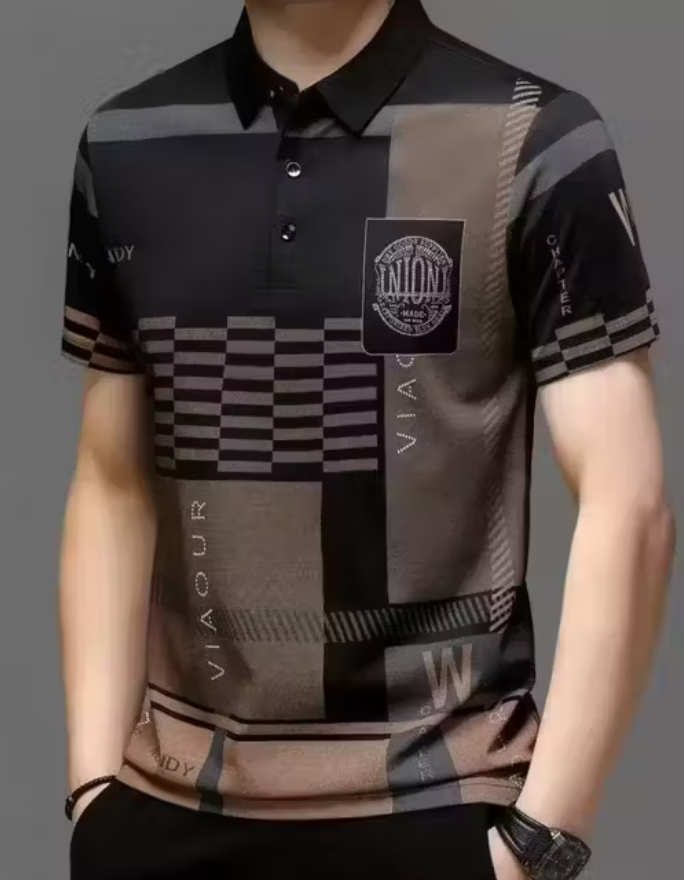 Men's Regualr Fit Cotton Blend Half Sleeve Polo T-Shirt