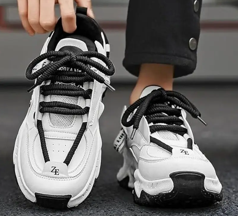 Trendy Men's Casual Sneakers Men's Fashion Style Walking Lace-Up Outdoor Sneakers For Men